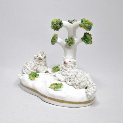 Staffordshire porcelain sheep group - Image 4