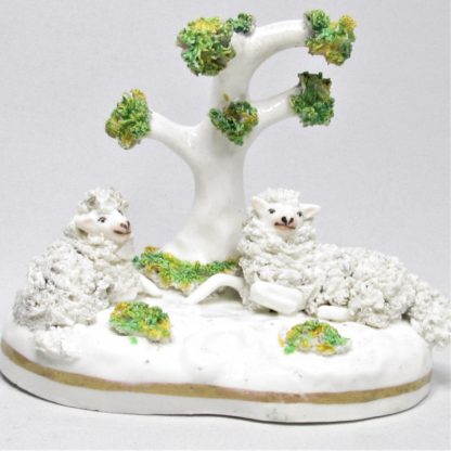 Staffordshire porcelain sheep group - Image 2