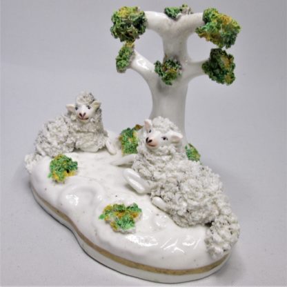 Staffordshire porcelain sheep group - Image 3