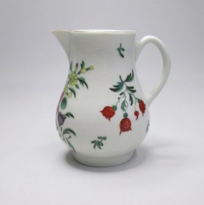 A Worcester sparrow beak jug decorated  in Japanese Imari colours  Circa; 1770