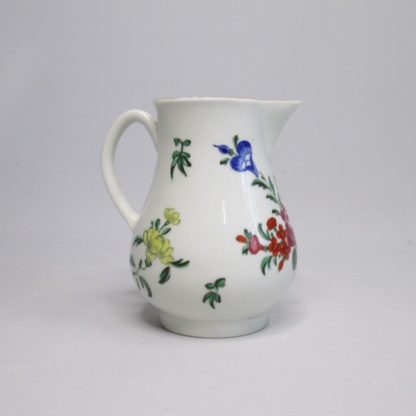 A Worcester sparrow beak jug decorated  in Japanese Imari colours  Circa; 1770 - Image 6